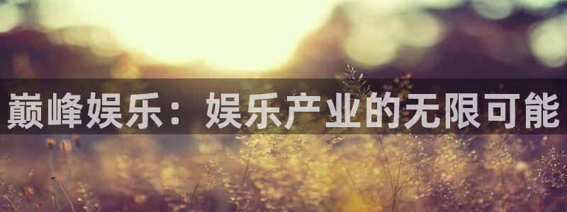 新航娱乐登录界面入口：巅峰娱乐：娱乐产业的无限可能
